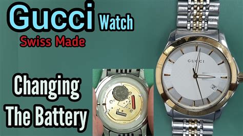 gucci watch batteries cost|vintage gucci watch battery replacement.